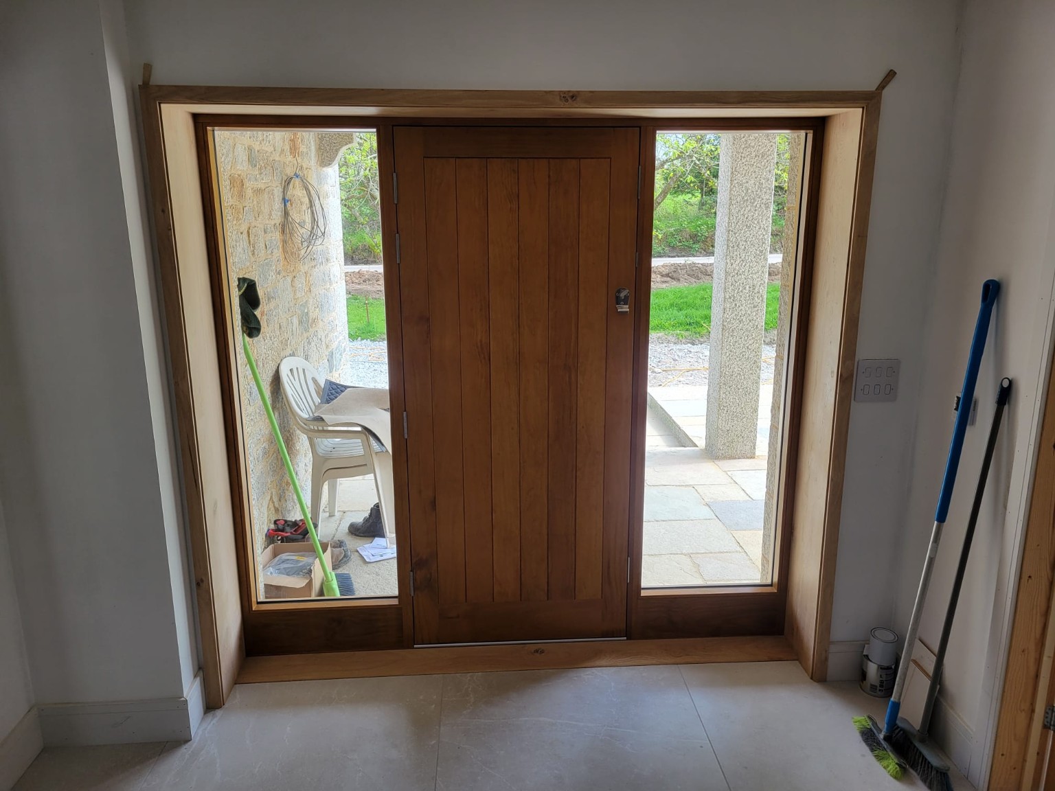 Bespoke oak entrance doors